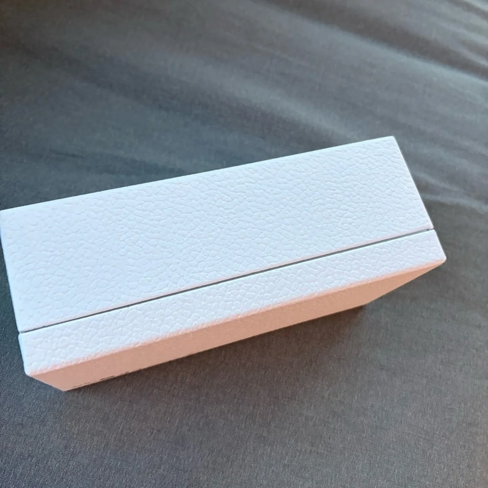 Dior Textured White Gift Box with Gold Lettering